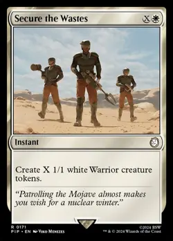 Secure the Wastes Universes Beyond: Fallout Regular (PIP) #171 Near Mint MTG - Image 1