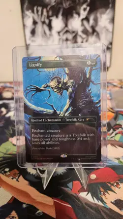 Lignify Rainbow Foil Secret Lair Drop MTG SLD Iron Maiden Magic The Gathering - Image 1