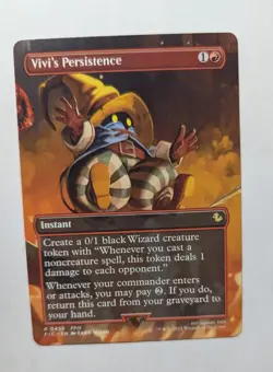 1x Vivi's Persistence Borderless NM Final Fantasy FIC MTG x1 - Image 1