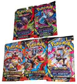 POKEMON MEGA EVOLUTION PHANTASMAL FLAMES+MEGA EVOLUTION BOOSTER PACKS LOT(5) NEW - Image 3
