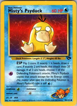 Misty's Psyduck Gym Challenge Common LP Pokemon 090/132 Unlimited - Image 1