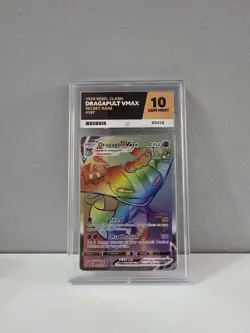 Pokemon Graded ACE 10 Dragapult VMAX 197/192 Rebel Clash Rainbow Secret Rare - Image 1