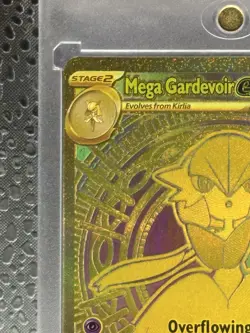 Mega Gardevoir ex 187/132 Me01: Mega Evolution Gold Pokemon Mint NM Pack Fresh - Image 2