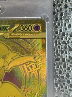 Mega Gardevoir ex 187/132 Me01: Mega Evolution Gold Pokemon Mint NM Pack Fresh - Image 3