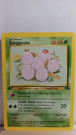 Exeggcute 1st Edition [MP] - Pokemon TCG Jungle 52/64 [Common] - Image 1
