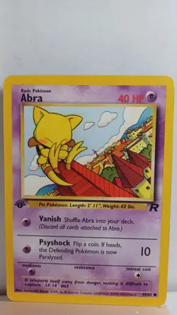 Abra 1st Edition [MP] - Pokemon TCG Team Rocket 49/82 [Common] - Image 1