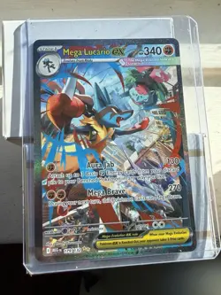 Mega Lucario ex 179/132 Me01: Mega Evolution Holo Near NM/LP Pokemon TCG - Image 1