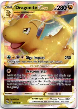 Dragonite VSTAR Ultra Rare Pokemon GO 050/078 NM - Image 1