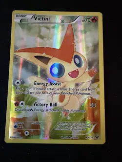Pokemon TCG Victini XY117 Full Art Black Star Promo XY - Image 1