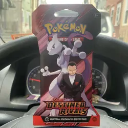 2 Pokemon TCG Scarlet & Violet Destined Rivals Sleeved Packs + Mimikyu - Image 2