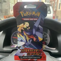 2 Pokemon TCG Scarlet & Violet Destined Rivals Sleeved Packs + Mimikyu - Image 4