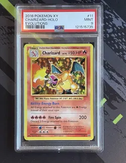 2016 Pokemon Charizard 11/108 Holo XY Evolutions - PSA 9 - Image 1
