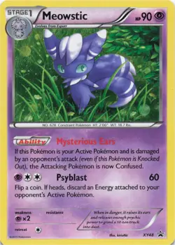 Pokemon - Meowstic #XY48 - XY Promos Holo - Image 1