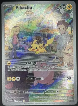 Pokemon TCG Pikachu IR Full Art Holo 151 Scarlet and Violet 173/165 LP - Image 1