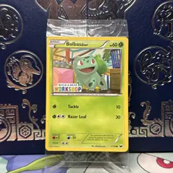POKEMON 2012 BULBASAUR BUILD-A-BEAR WORKSHOP PROMO 1/108 SEALED Near Mint - Image 1
