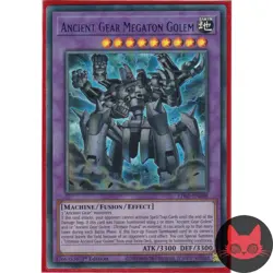Yugioh Ancient Gear Megaton Golem LDS1-EN088 Blue Ultra Rare 1st Edition NM - Image 1