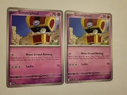 2 Pokemon TCG Gimmighoul Cards 097/191 2024 SSP Series - Image 1
