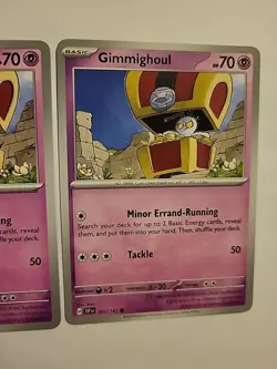2 Pokemon TCG Gimmighoul Cards 097/191 2024 SSP Series - Image 3