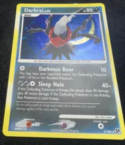 Darkrai 4/106 DP Great Encounters Reverse Holo Rare Pokemon TCG Card - LP/MP - Image 4