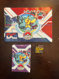 2014 Pokemon World Championships Card Deck (50 cards) Pikachu Pin and Guide Rare - Image 1