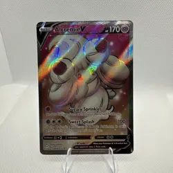 Pokemon Alcremie v TCG Shining Fates Holo Ultra Rare Card 064/072 NM/M Condition - Image 1