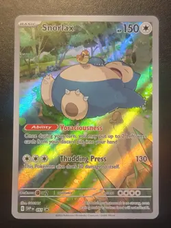 Pokemon TCG Snorlax 051 SV Scarlet & Violet 151 Promo Card NM - Image 1