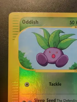 ODDISH 2002 POKEMON E-CARD SERIES EXPEDITION REVERSE HOLO 122/165 LP - Image 2