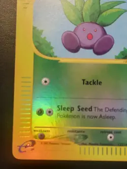 ODDISH 2002 POKEMON E-CARD SERIES EXPEDITION REVERSE HOLO 122/165 LP - Image 3