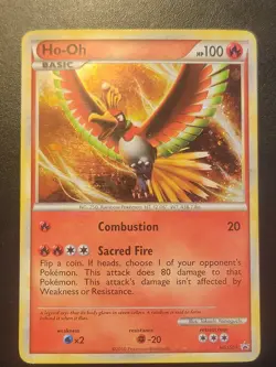 Ho-Oh HGSS01 Black Star Promo Cosmos Rare Holo 2010 Pokemon Card - Image 1