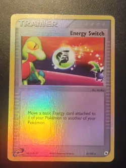 Pokemon Card - Energy Switch FireRed & LeafGreen 82/109 Reverse Holo - Image 1