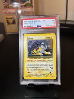 Raikou 2001 Pokemon Card #13 Neo Revelation Holo Rare PSA 7 - Image 1
