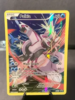 Pokemon TCG Palkia XY75 Black Star Promo Card Full Art Holo Rare - Image 1