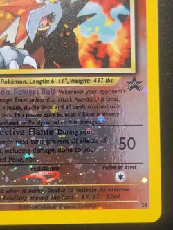Pokemon TCG - Entei #34/53 WoTC Promo Pokemon Reverse Holo Card - Image 4