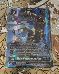 Digimon Card Game TigerVespamon ACE BT23-045 SR Alt Art Hackers Slumber - Image 1