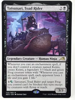 Tatsunari Toad Rider NM/M* Kamigawa Neon Dynasty ENGLISH 123/302 mtg -UnltdCards - Image 1