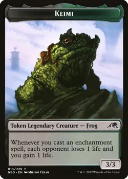 1x MTG - Keimi Token #13 (Tatsunari, Toad Rider) - Kamigawa: Neon Dynasty - Image 1