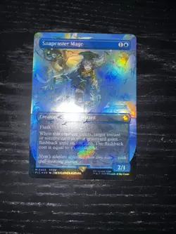 Snapcaster Mage (Borderless) (Chocobo Track Foil) Commander: Final Fantasy Foil - Image 1