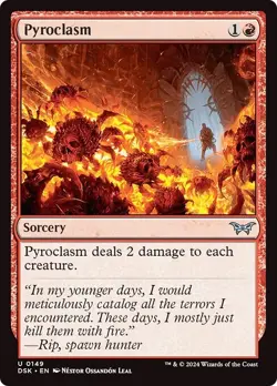 PYROCLASM x4 mtg NM-M Duskmourn: House of Horror 4 Unc - Image 1