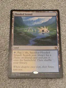 MTG Flooded Strand Kjans of Tarkir 233/269 Mint #02A - Image 1