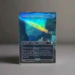 Anduril Narsil Reforged - Foil - Borderless Commander: The Lord of the Rings - Image 1
