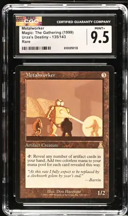 METALWORKER Urza's Destiny Rare Reserved List CGC 9.5 MTG [Nostalgium] - Image 1