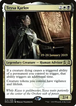 Teysa Karlov 1x FOIL MtG FOIL Prerelease Promo SP/NM - Image 1