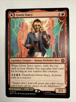 Gwen Stacy Ghost-Spider Spider-Man English M Magic The Gathering M0078 Mythic - Image 1
