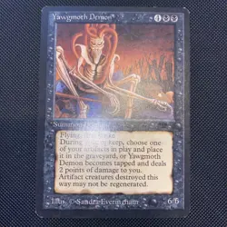 English - MTG Yawgmoth Demon - LP - Vintage - Antiquities - Image 1