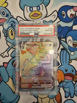 Pokemon Inteleon VMAX Secret Rare 195/192 Rebel Clash Holo PSA 10 - Image 1