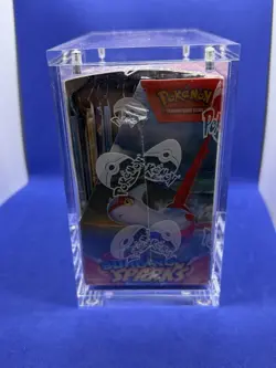 Pokemon Surging Sparks Booster Box New Factory Sealed With Acrylic Case Mint #2 - Image 2