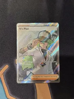 Pokemon TCG N's Plan 163/086 Full Art Ultra Rare Sv: Black Bolt - Image 1