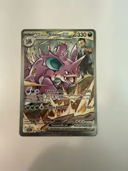 Pokemon TCG Team Rockets Nidoking EX Holo Card 233/182 Destined Rivals SIR NM - Image 1