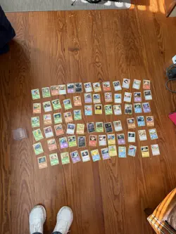 Pokemon Card Lot ~90 Cards + Clear Storage Case - Commons/Uncommons/Rares - Image 2