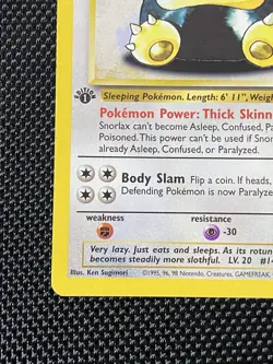Snorlax 27/64 Jungle Set Non-Holo Rare Card 1st Edition WOTC Pokemon - Image 5